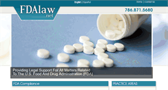 Desktop Screenshot of fdalaw.net
