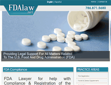 Tablet Screenshot of fdalaw.net